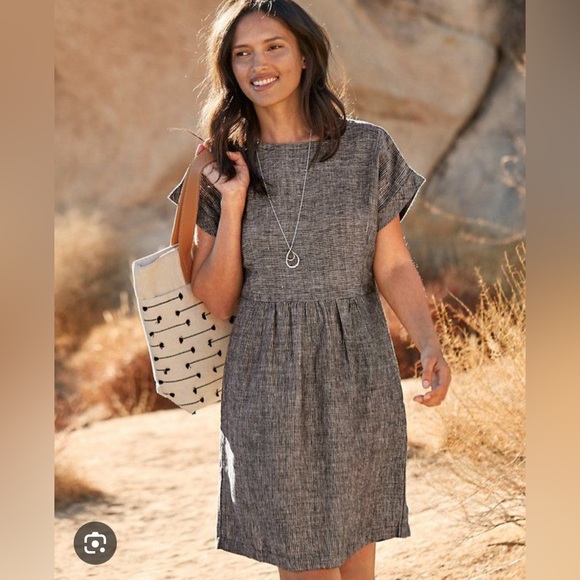 Garnet Hill Dresses & Skirts - Garnet hill seamless popover linen dress